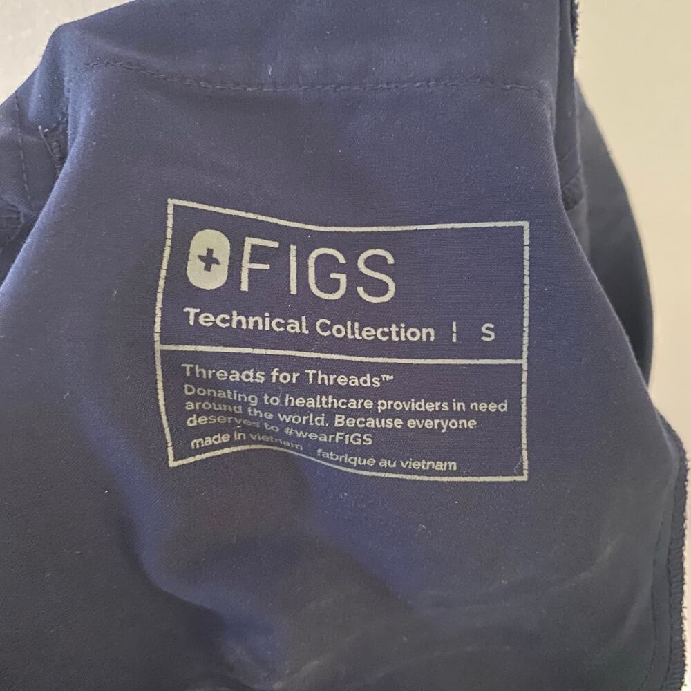 FIGS Navy Blue Zamora Jogger Scrub Pants Uniform Nurse Doctor Women's size Small - Picture 2 of 8